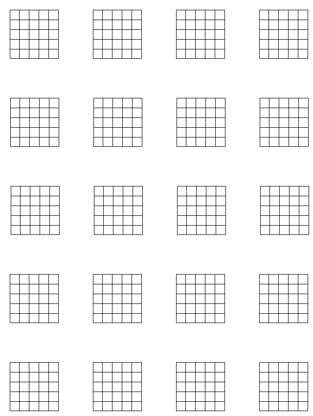 Chord Chart Blank